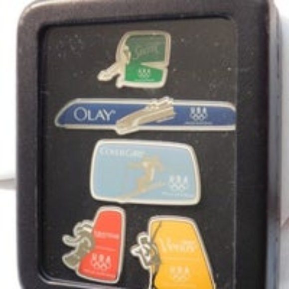 OLYMPIC TEAM USA LAPEL PIN SET 2010 WINTER OLYMPICS - Picture 1 of 6